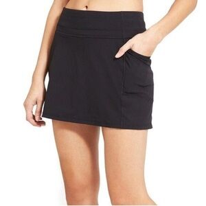Athleta Dobby Be Free Tennis Skort Deep Navy Blue‎ Sz ST